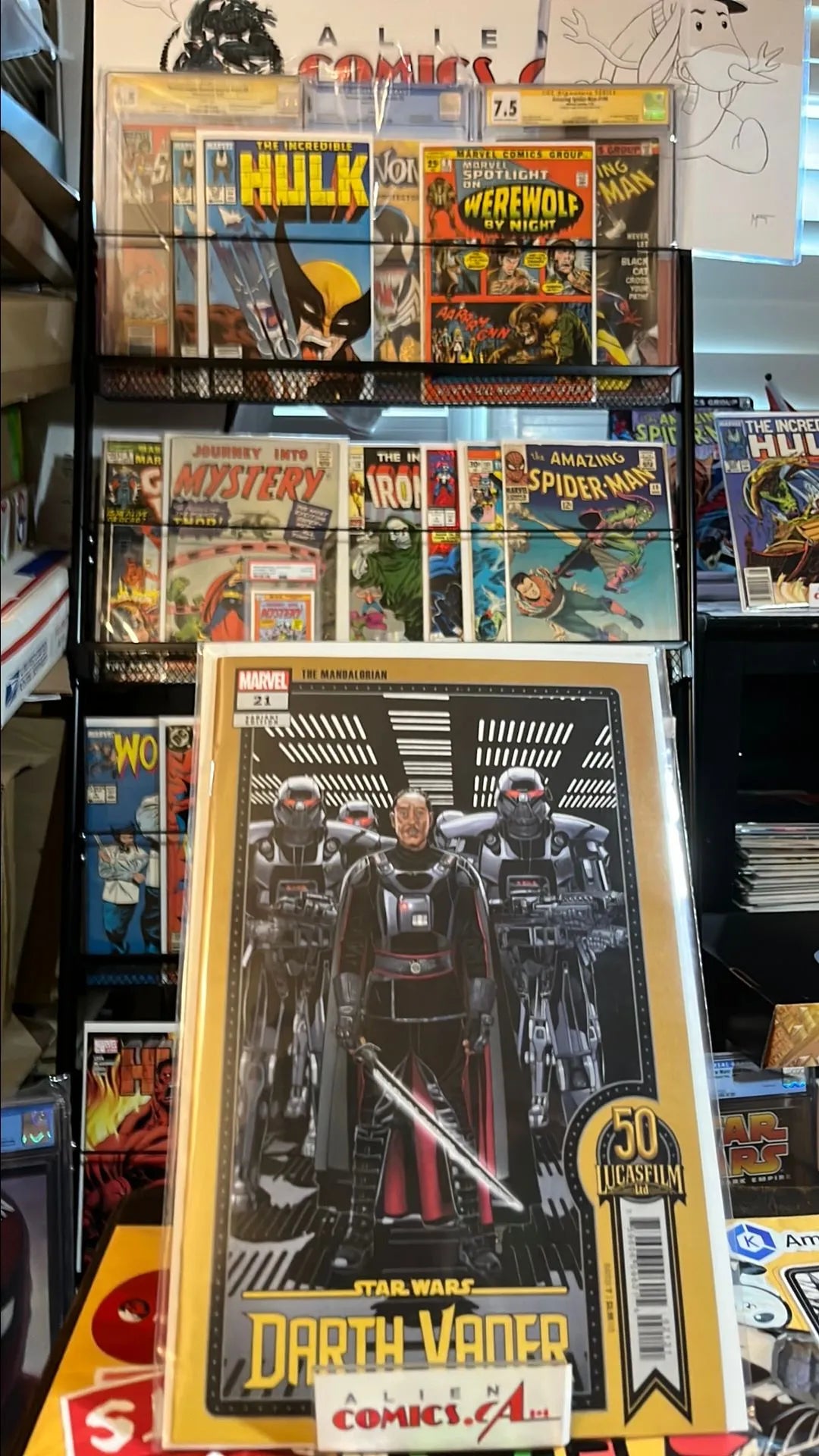 The Mandalorian (Darth Vader #21 50th Lucasfilm Anniversary Variant NM)