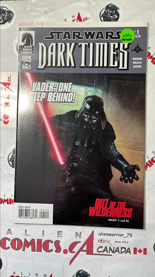 Dark Times (#18B Dark Horse 2011 Out of the Wilderness 1 Vader-One Step Behind Darth Vader Variant NM)