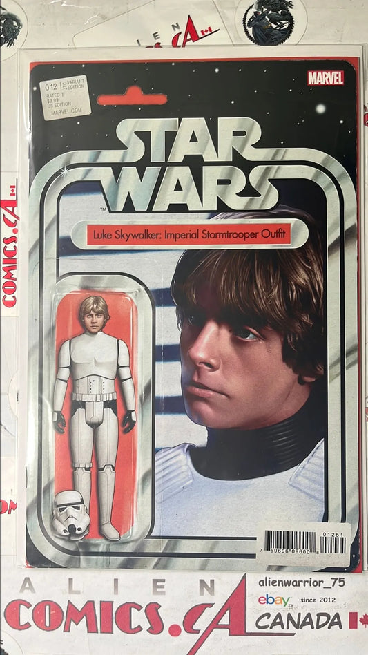 Star Wars (Action Figure Variant #12B Luke Skywalker: Imperial Stormtrooper Outfit HTF NM)