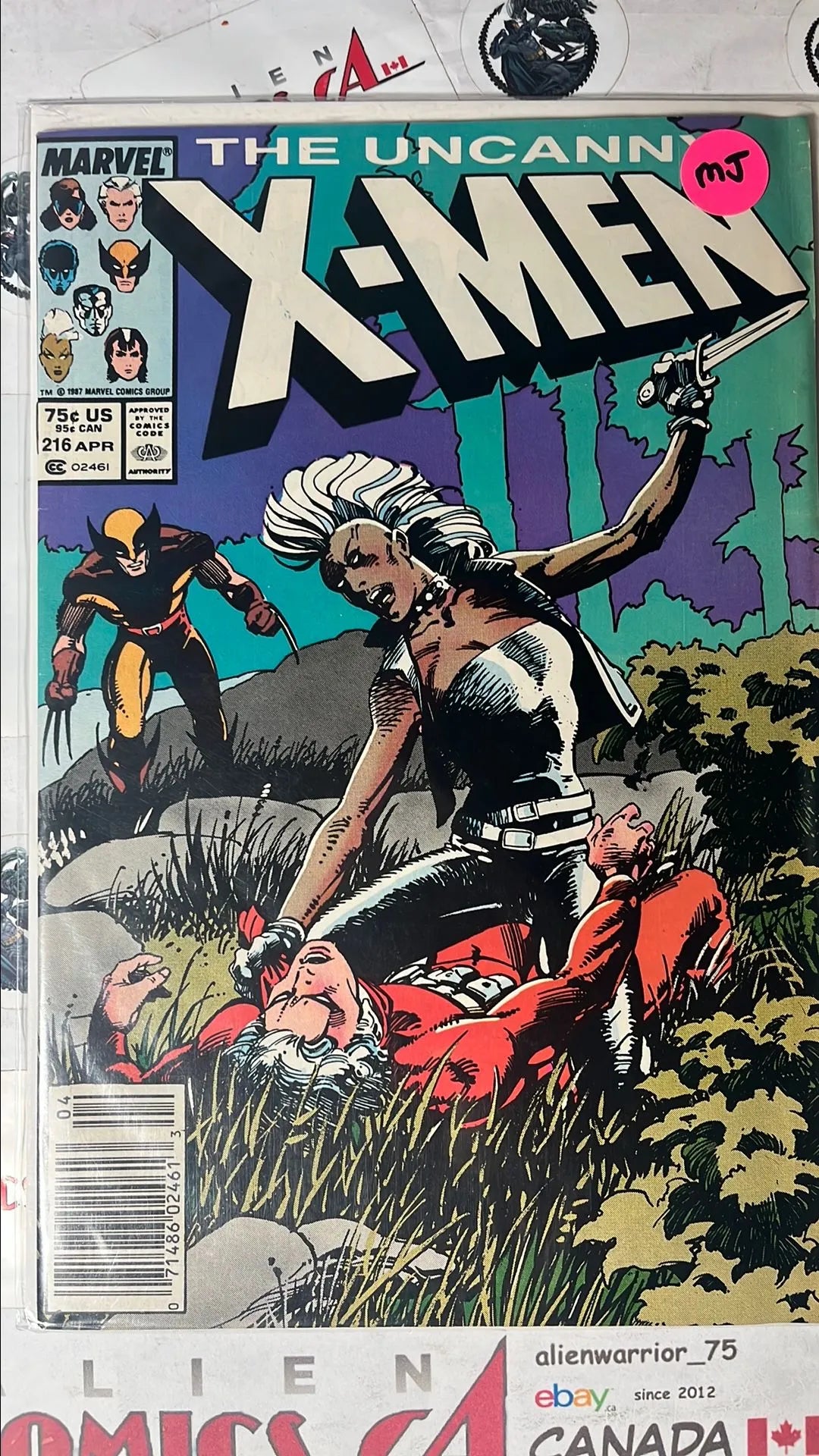 Uncanny X-men (#216 Newsstand Edition Mark Jewelers Insert FN/VF)
