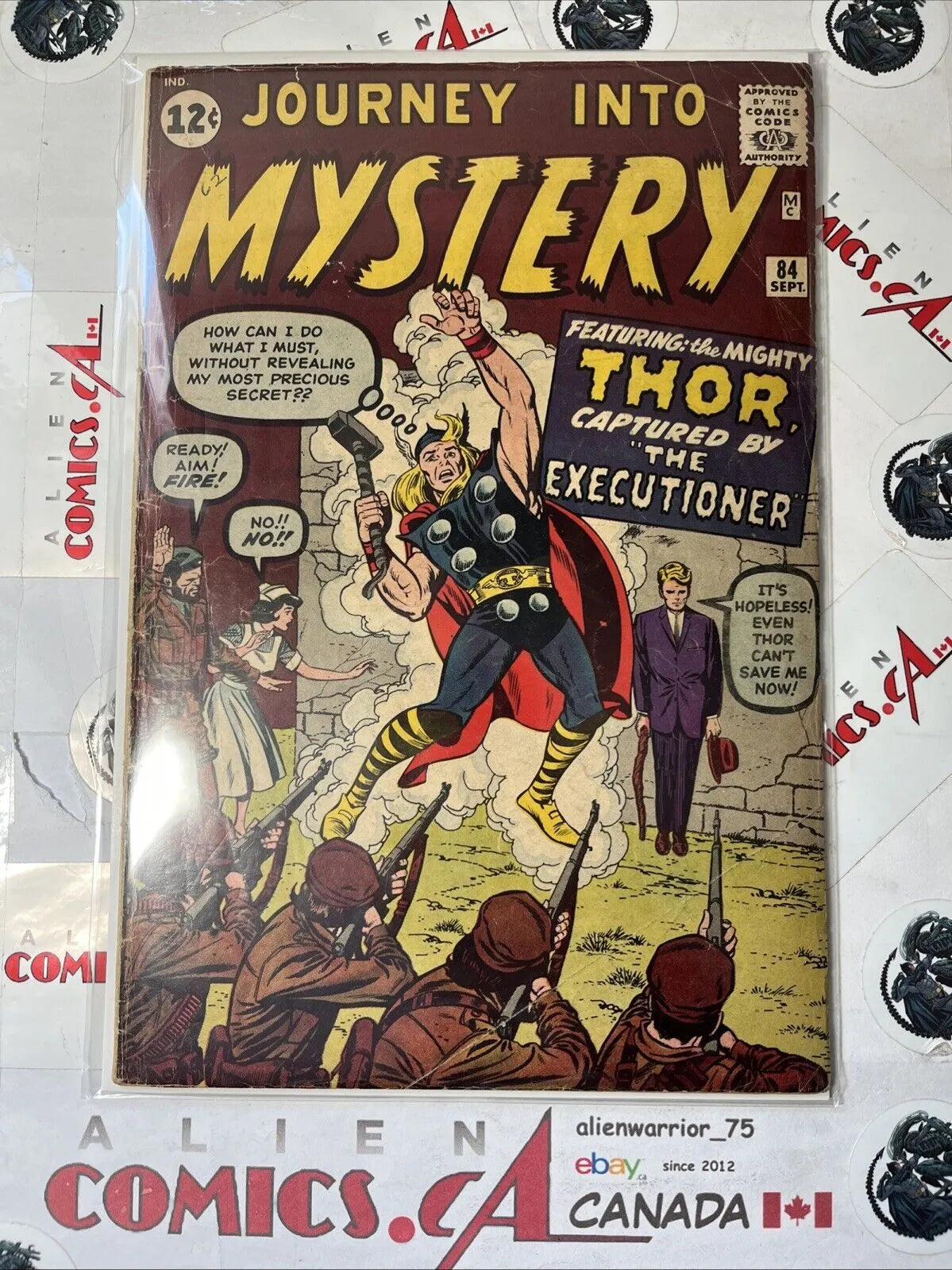 Journey into Mystery (#84 With The Mighty Thor 12¢ Cover Price 1st app. Jane Foster 2nd app. Thor VG-)