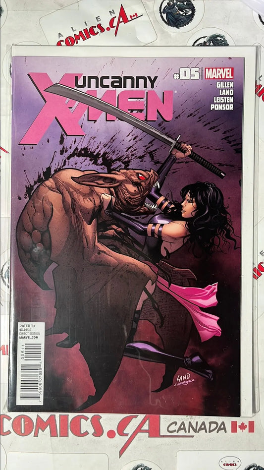 Uncanny X-men (#5 Marvel 2012 Psylocke Kills Giant Bat NM)