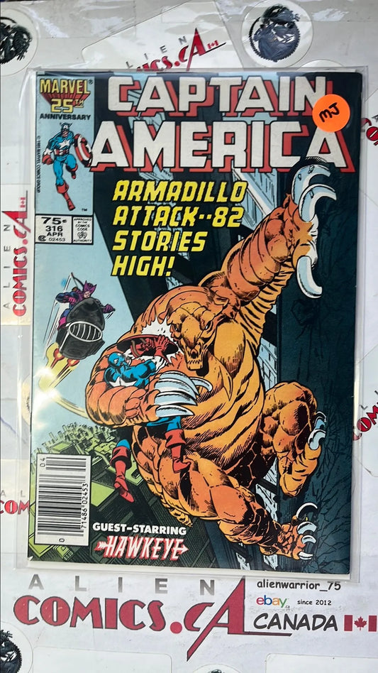 Captain America (#316 Newsstand Edition Mark Jewelers Insert FN)