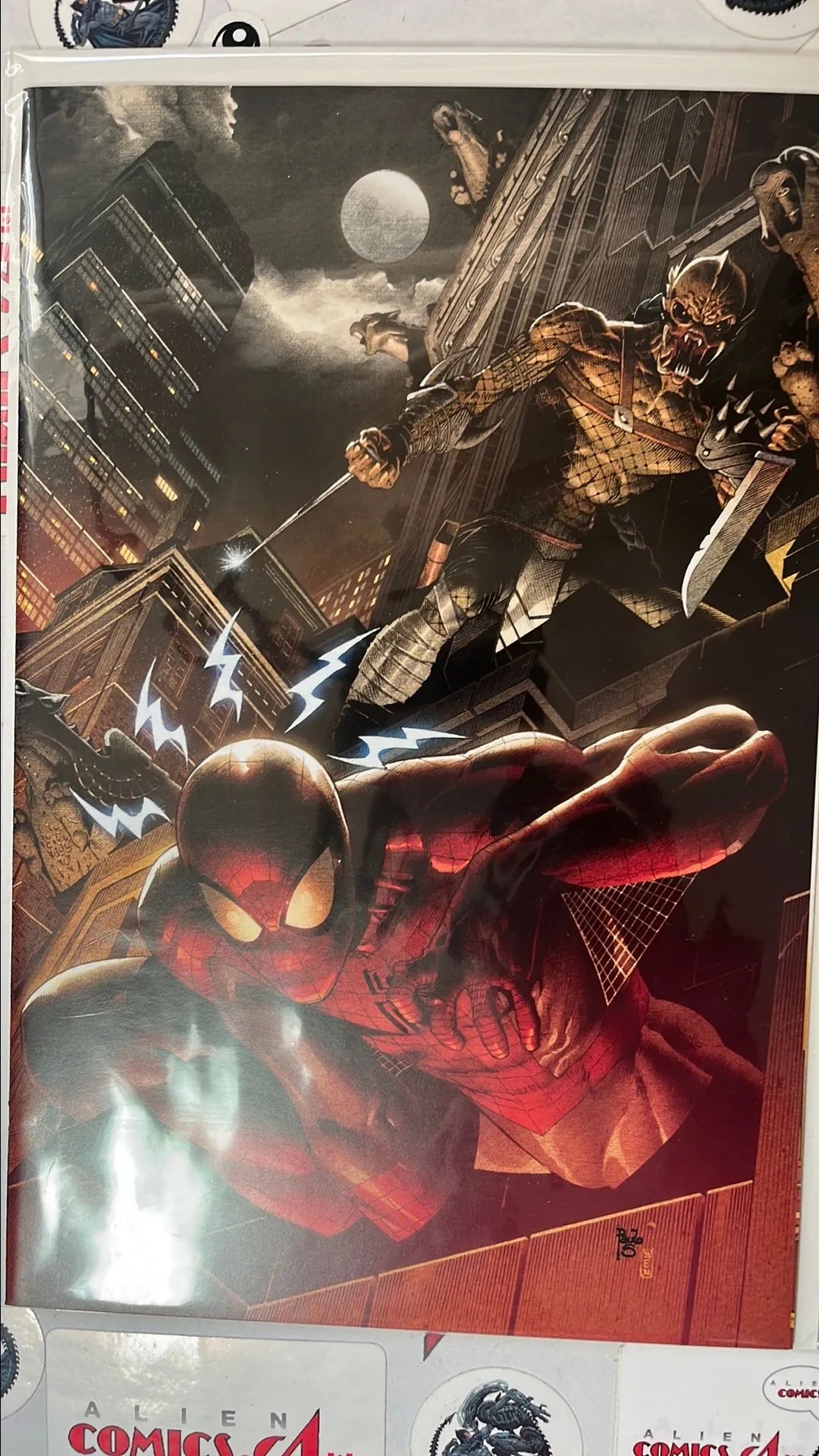 PREDATOR vs. Spider-man (#1V Cover A Spidey Senses Activated Paulo Siqueira Virgin 1:100 Variant NM)