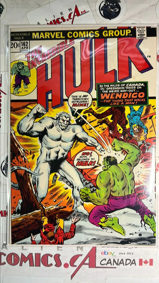 Incredible Hulk (#162 Herb Trimpe 20¢ Cover Art 1st app. Wendigo VF-)