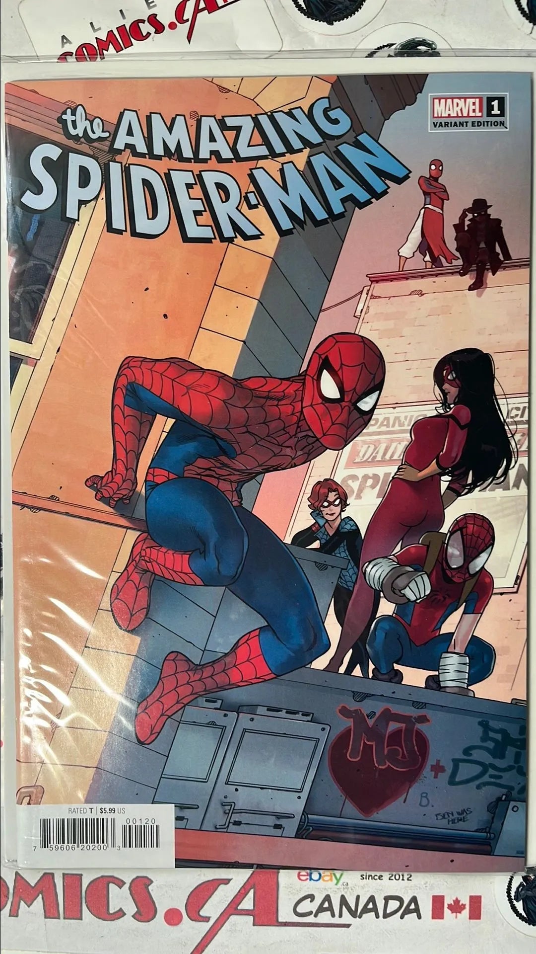 Amazing Spider-man (#1B Marvel 2022 Bengal Connecting Variant NM)