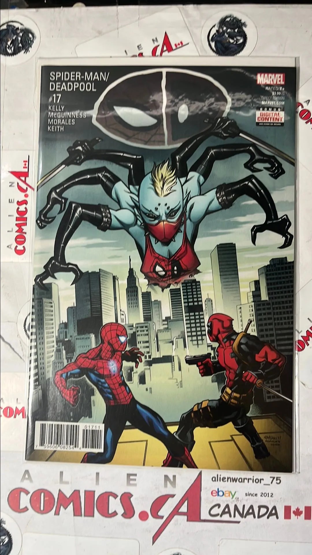 Spider-man vs. Deadpool (#17 Marvel 2017 Itsy-Bitsy Cover app. NM)