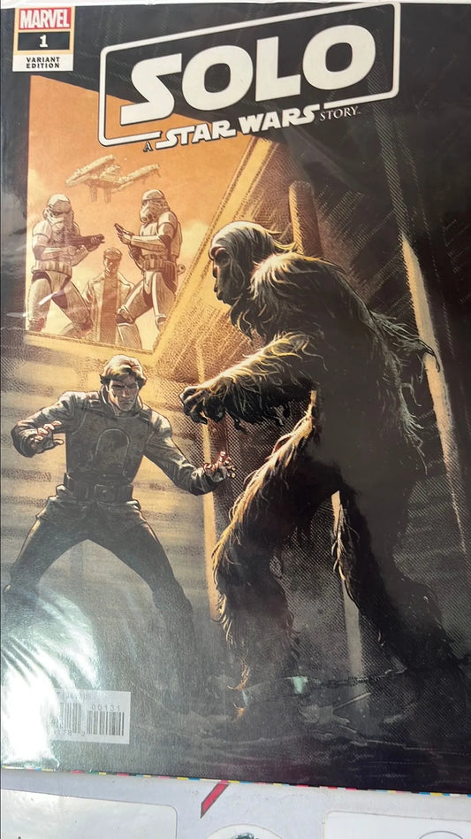 Solo (#1R Adaptation Luke Ross 1:50 Variant Manufacturing ERROR Miscut HTF NM)