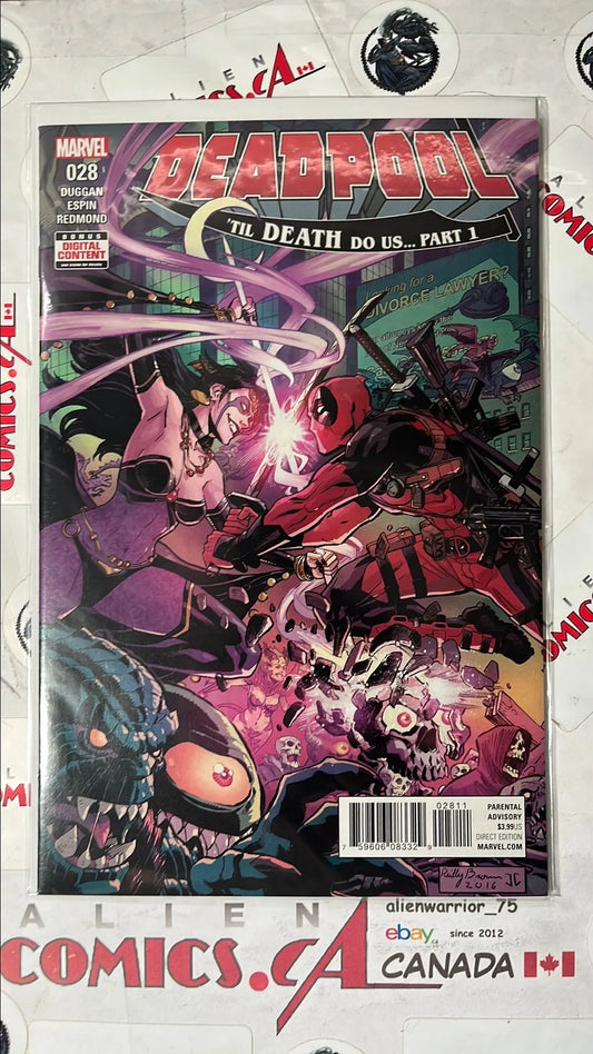 Deadpool (#28 Marvel 2017 'Til Death Do Us... Part 1 NM)