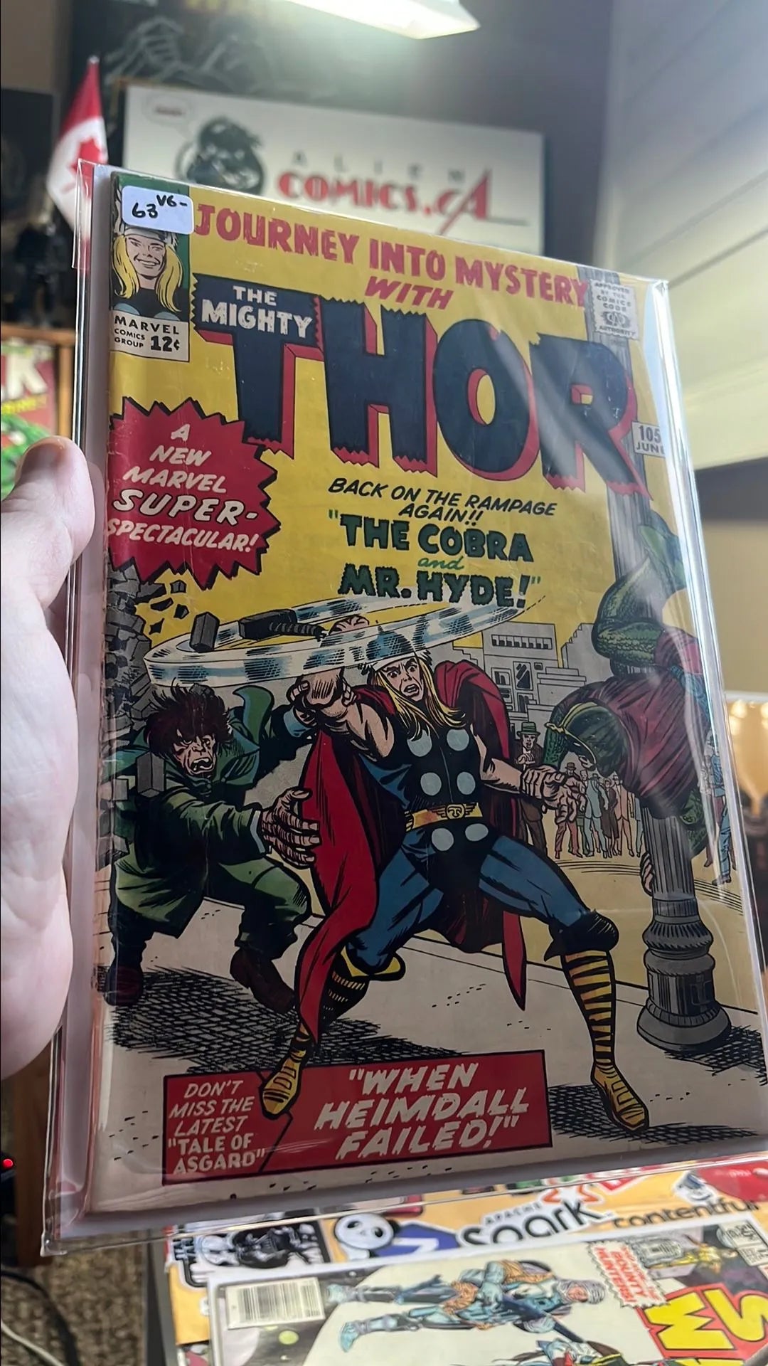 Journey into Mystery (#105 With The Mighty Thor: Back on the Rampage Again! The Cobra and Mr. Hyde! VG-)