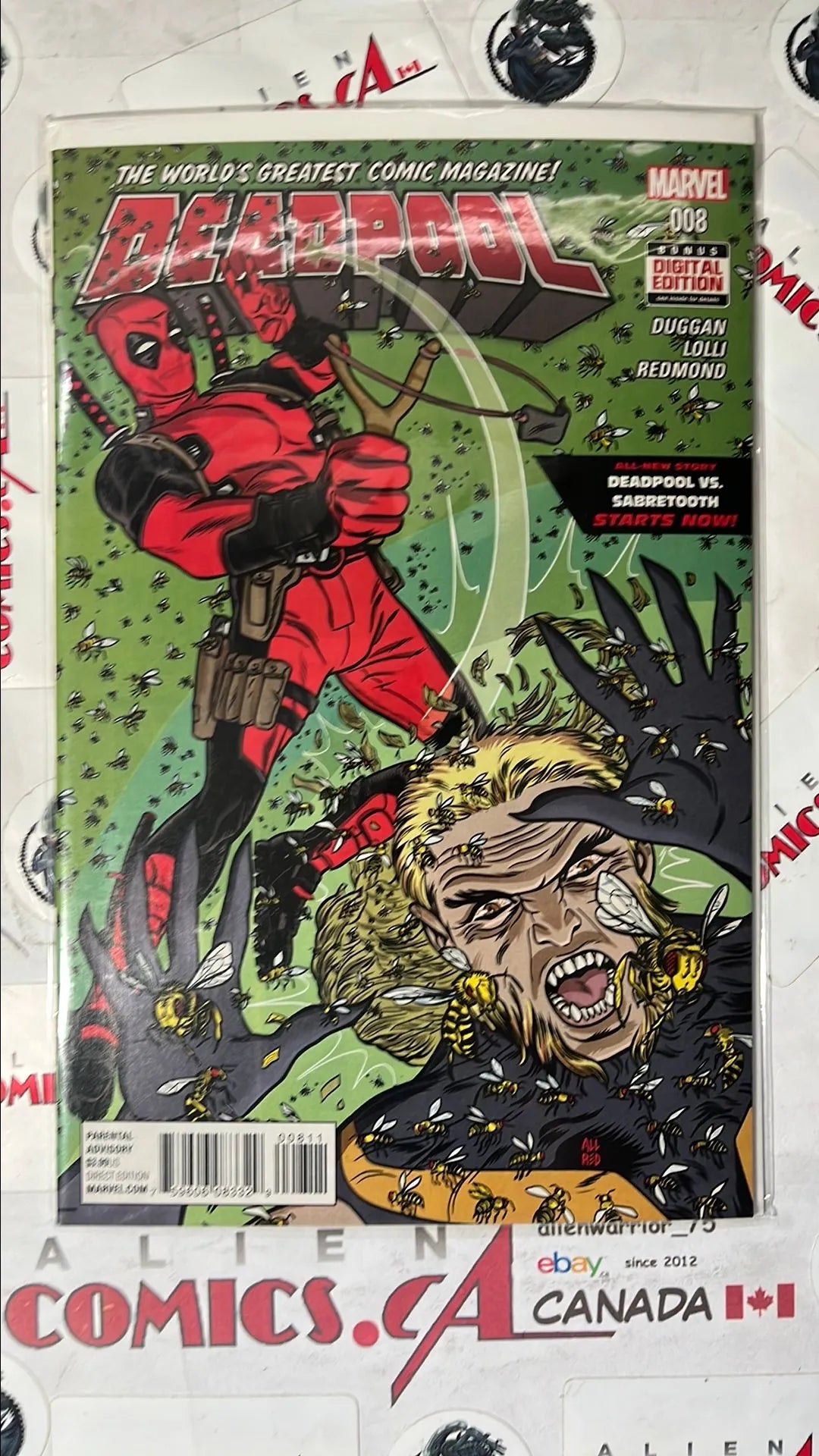 Deadpool (#8 Marvel 2016 Deadpool vs. Sabretooth Part 1 NM)