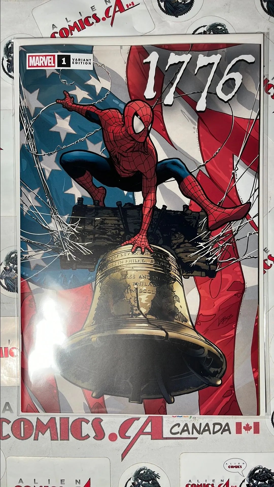 1776 (#1 Liberty Bell Spider-man Pablo Lobos Villalobos Variant 616 Trade Dress Limited to 3000 copies NM)