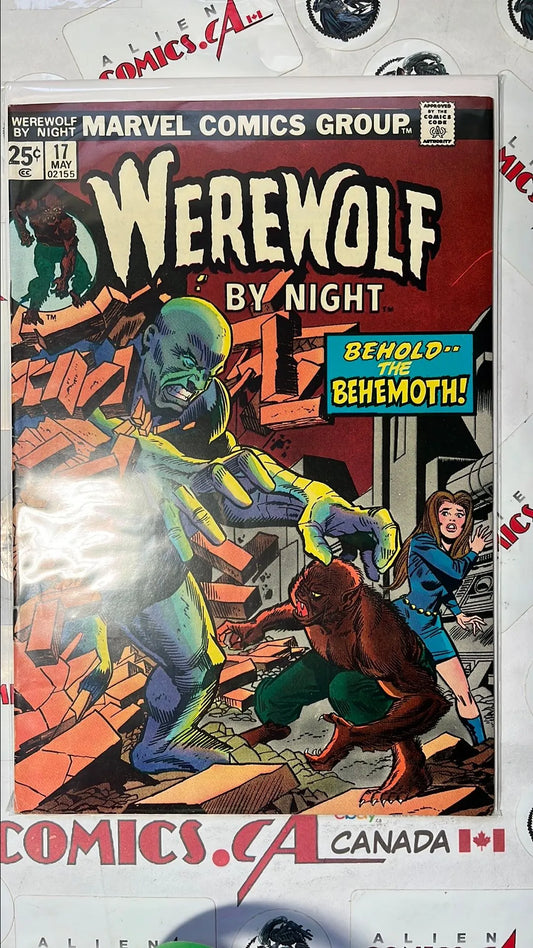 Werewolf by Night (#17 First 25¢ Cover Behold the Behemoth w/ MVS 99 Sandman VG/FN)