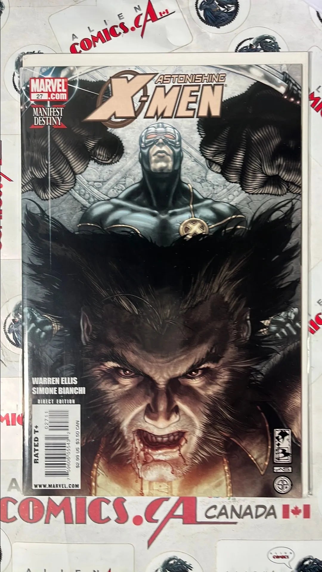 Astonishing X-men (#27 Marvel 2008 Cyclops and Logan NM)