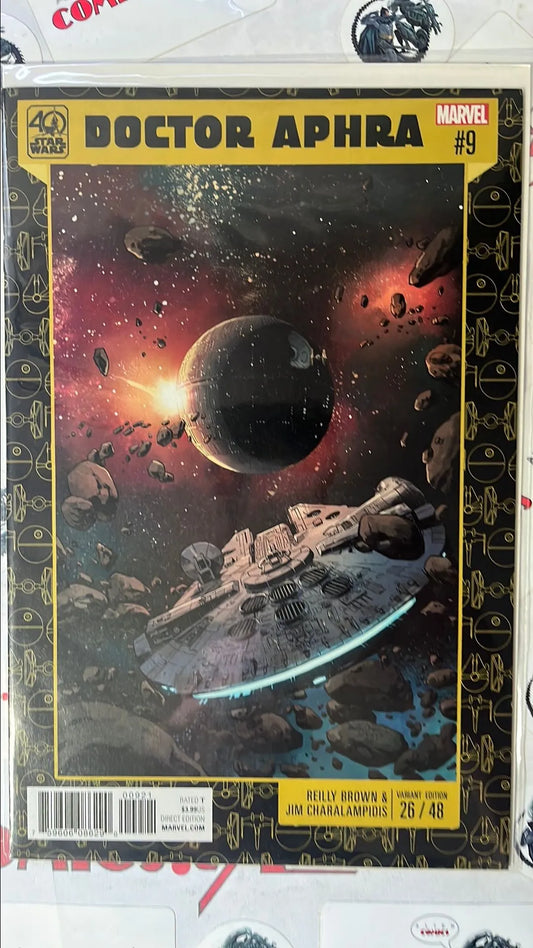 40th Anniversary ANH (#25 Doctor Aphra #9 Manufacturing ERROR Misprint 26/48 NM)