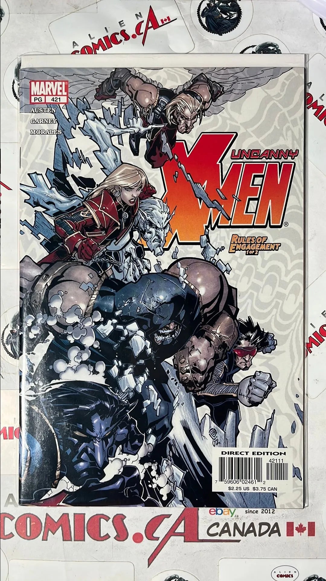 Uncanny X-men (#421 Marvel 2003 Direct Edition Rules of Engagement Part 1 NM)