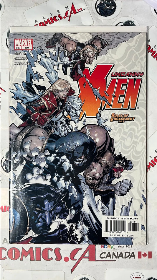 Uncanny X-men (#421 Marvel 2003 Direct Edition Rules of Engagement Part 1 NM)