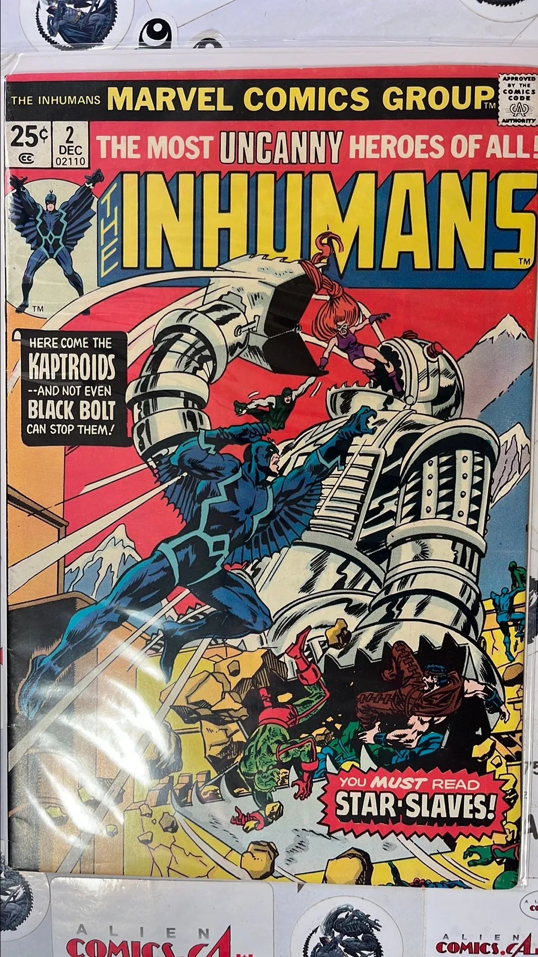 Inhumans (#2 Newsstand Edition You Must Read The Star-Slaves VF+)