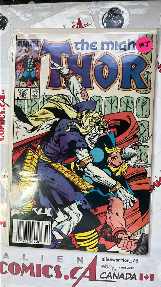 Mighty Thor (#360 Newsstand Edition Mark Jewelers Insert FN/VF)