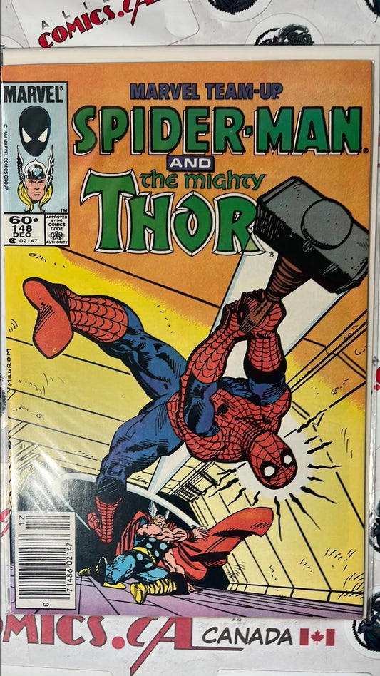 Marvel Team-up (#148 Spider-man & The Mighty Thor Newsstand Edition VF)