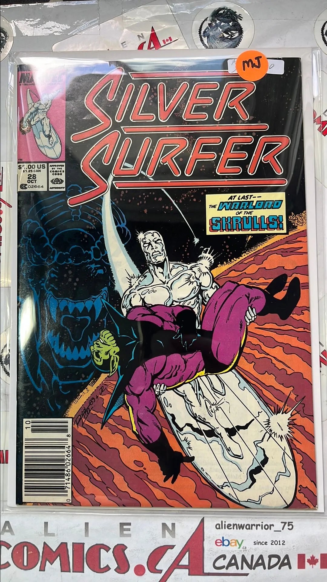 Silver Surfer (#28 Newsstand Edition Mark Jewelers Insert VF)