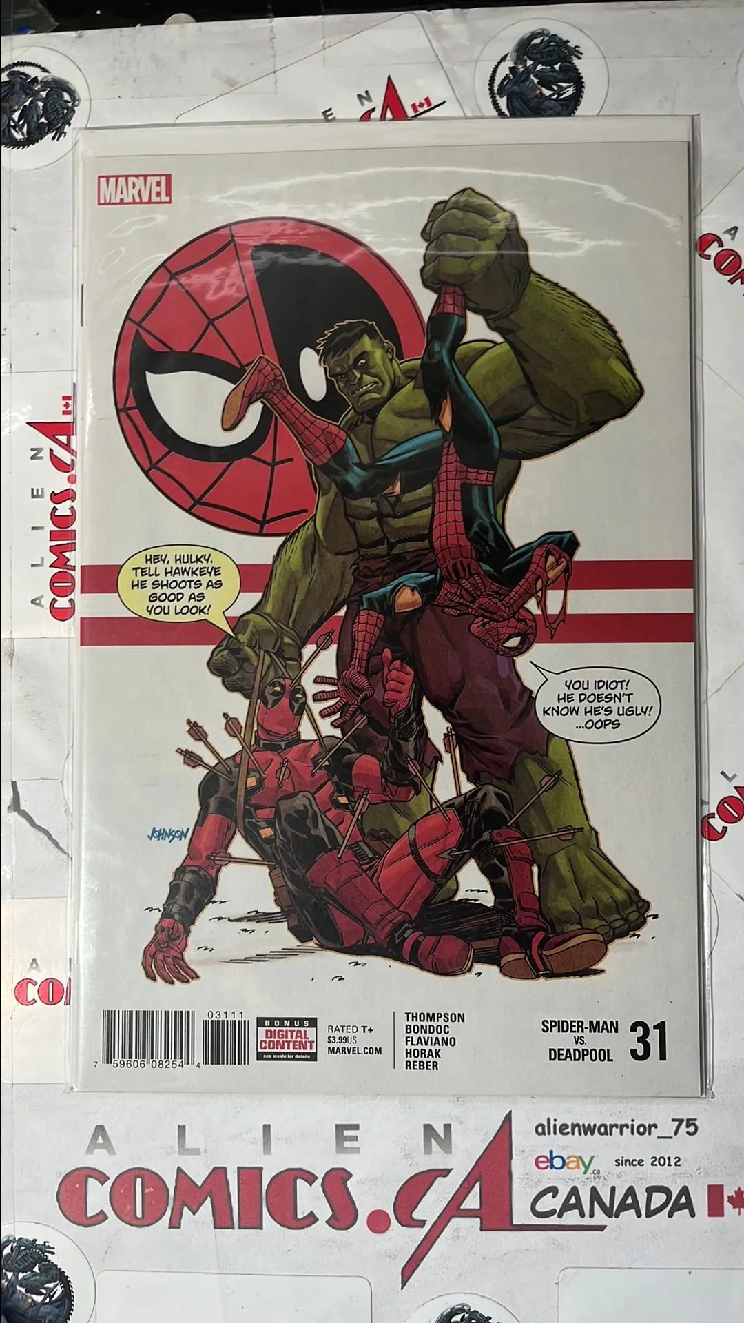 Spider-man vs. Deadpool (#31 Marvel 2018 Hulk app. NM)
