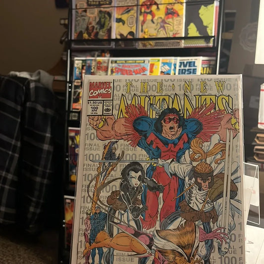 New Mutants (#100 3rd Printing Silver & White Background HTF NM)