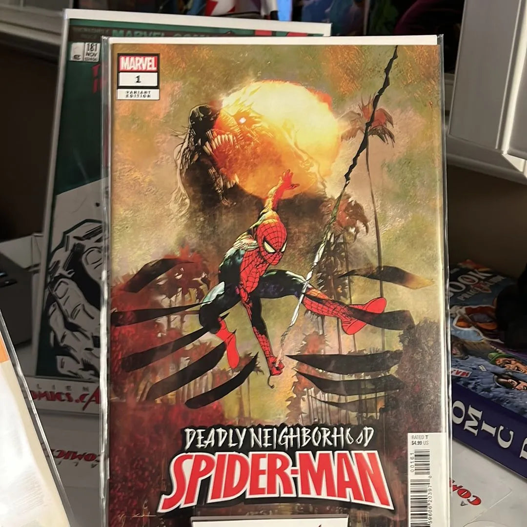 Deadly Neighbourhood Spider-man (#1S Bill Sienkiewicz 1:50 Variant NM+)