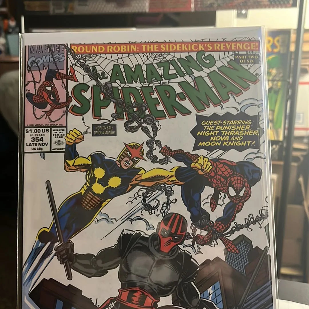 Amazing Spider-man (#354 Captain America, Nova & Punisher app. NM)