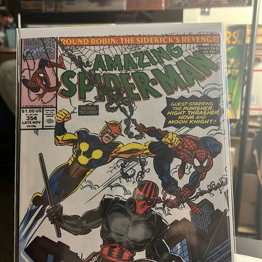 Amazing Spider-man (#354 Captain America, Nova & Punisher app. NM)