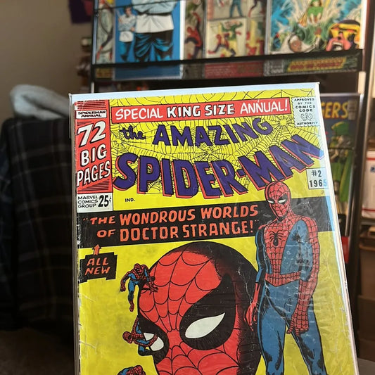 Amazing Spider-man Annual (#2 25¢ Canadian Variant No Ads/Blank Back Cover HTF GD/VG)