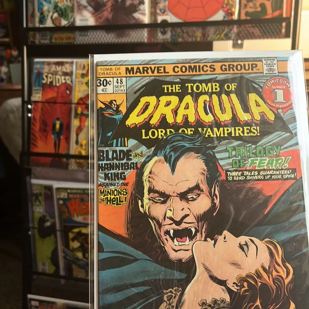 Tomb of Dracula (#48 1st 30¢ cover Blade & Hannibal the King app. FN)