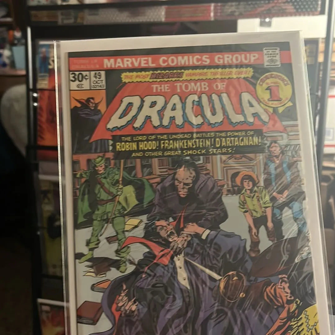 Tomb of Dracula (#49 Blade, Robin Hood, Frankenstein Monster, D'Artangnan Three Musketeer, Tom Sawyer & Zorro app. FN)