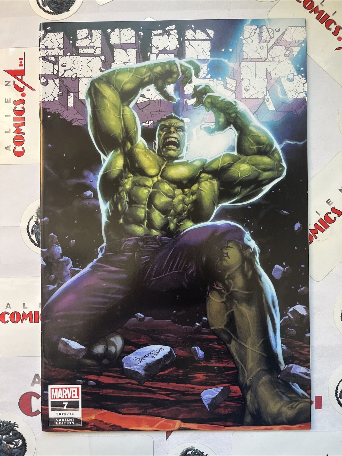 HULK 7 Unknown Comics Jay Anacleto Trade Dress Variant Marvel 2023 HIGH GRADE