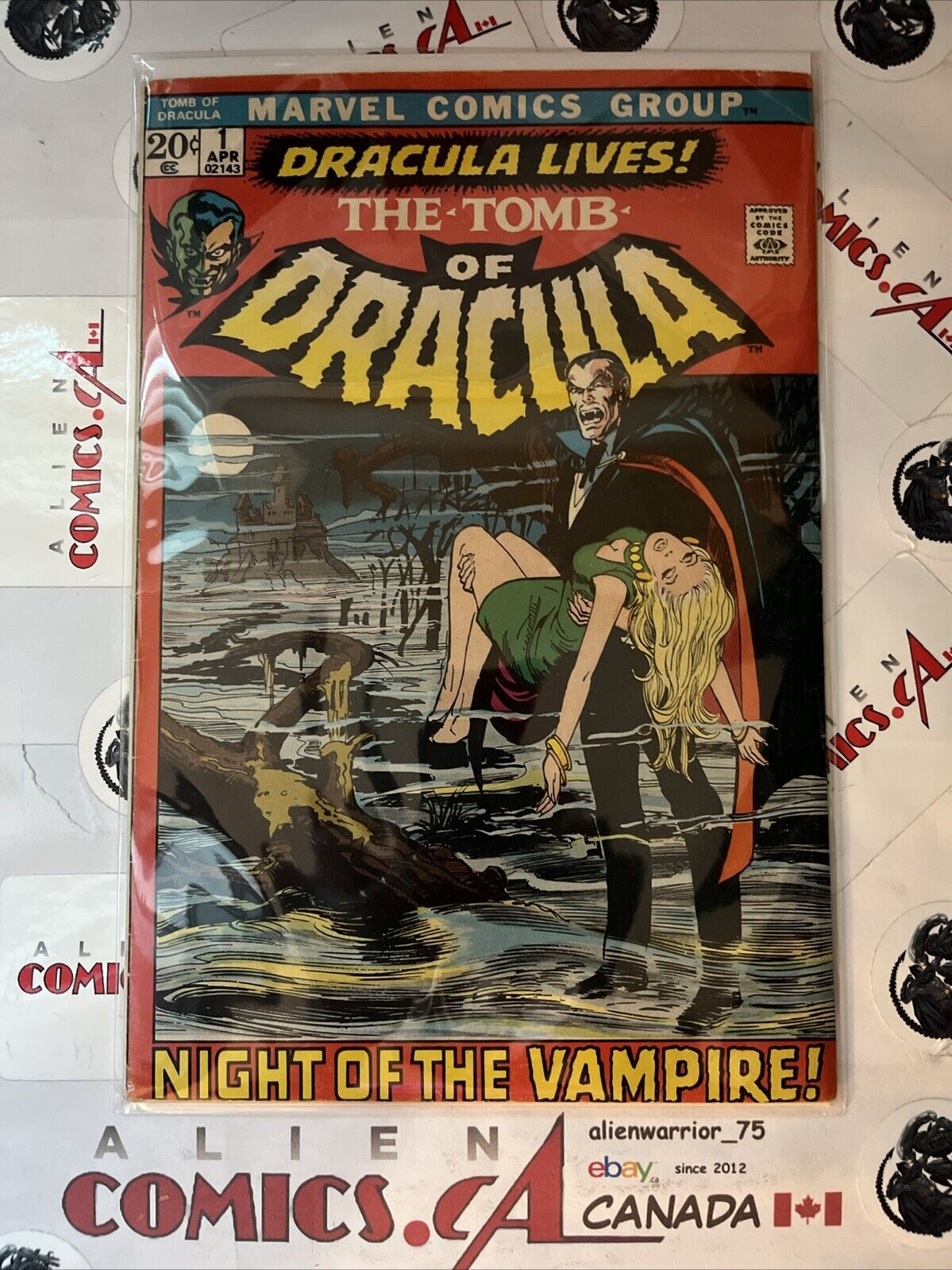 TOMB OF DRACULA 1 Marvel Comics 1972 1st app. Dracula & Frank Drake MAJOR KEY 🔑