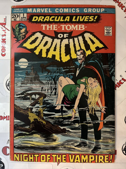 TOMB OF DRACULA 1 Marvel Comics 1972 1st app. Dracula & Frank Drake MAJOR KEY 🔑