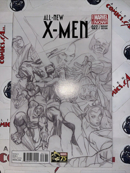 ALL NEW X-MEN 27 Alex Ross 1:300 Sketch Variant Marvel 2013 Scarce HIGH GRADE