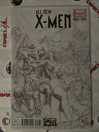 ALL NEW X-MEN 27 Alex Ross 1:300 Sketch Variant Marvel 2013 Scarce HIGH GRADE