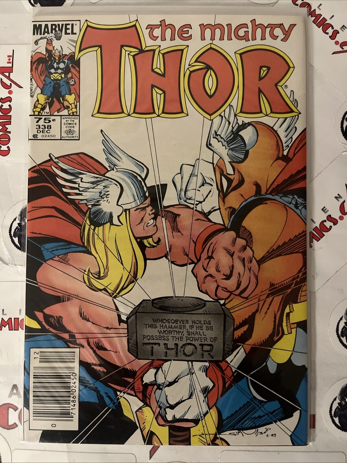 MIGHTY THOR 337-339 1st app. Beta Ray Bill Marvel 1983 Price Variant HIGH GRADE