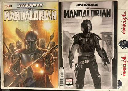 STAR WARS: Mandalorian 1 Season 2 Marvel Comics 2023 Variant Set RARE HIGH GRADE