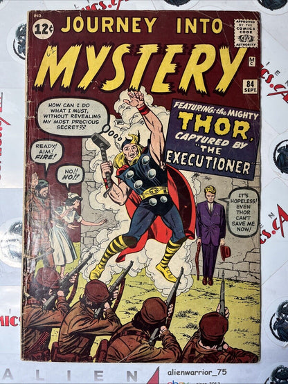 JOURNEY INTO MYSTERY 84 Marvel 1962 Thor vs the Executioner 1st app. Jane Foster