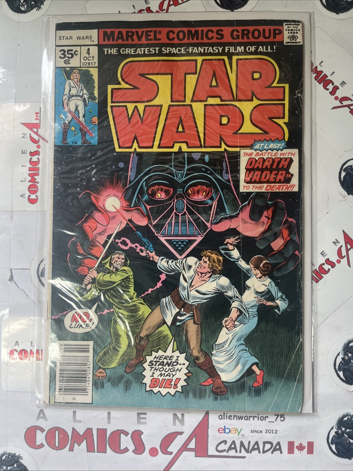STAR WARS 4 Marvel Comics 1977 35¢ Price Variant Death of Obi-Wan SCARCE VINTAGE