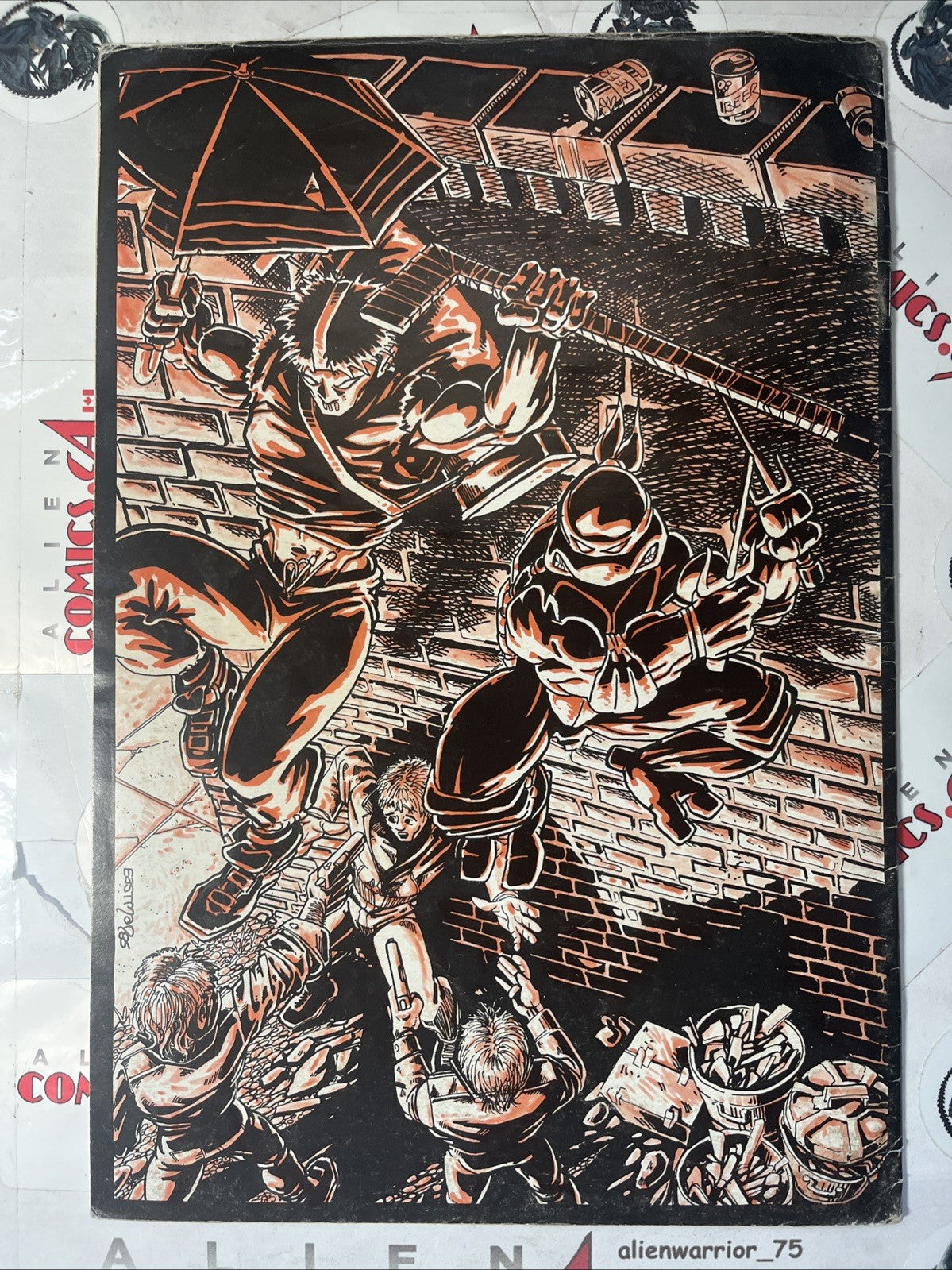 RAPHAEL 1: Teenage Mutant Ninja Turtle Mirage Studios 1985 1st app. Casey Jones