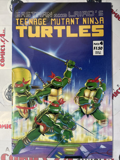 TEENAGE MUTANT NINJA TURTLES 4 Mirage Studios 1987 Wraparound Cover HIGH GRADE