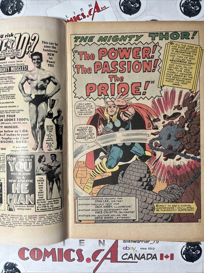 JOURNEY INTO MYSTERY 121 Marvel 1965 Manufacturing ERROR Double Cover! VINTAGE