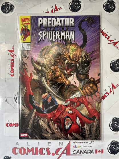 PREDATOR vs SPIDER-MAN 1 Marvel 2025 ASM 316 Homage Tyler Kirkham 1 of 3000 RARE