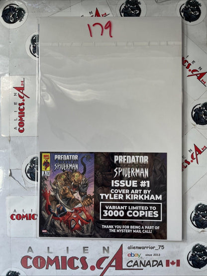 PREDATOR vs SPIDER-MAN 1 Marvel 2025 ASM 316 Homage Tyler Kirkham 1 of 3000 RARE