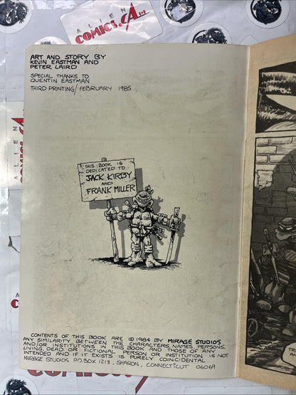 TEENAGE MUTANT NINJA TURTLES 1 Eastman & Laird’s Mirage 1984 3rd print VINTAGE🔑