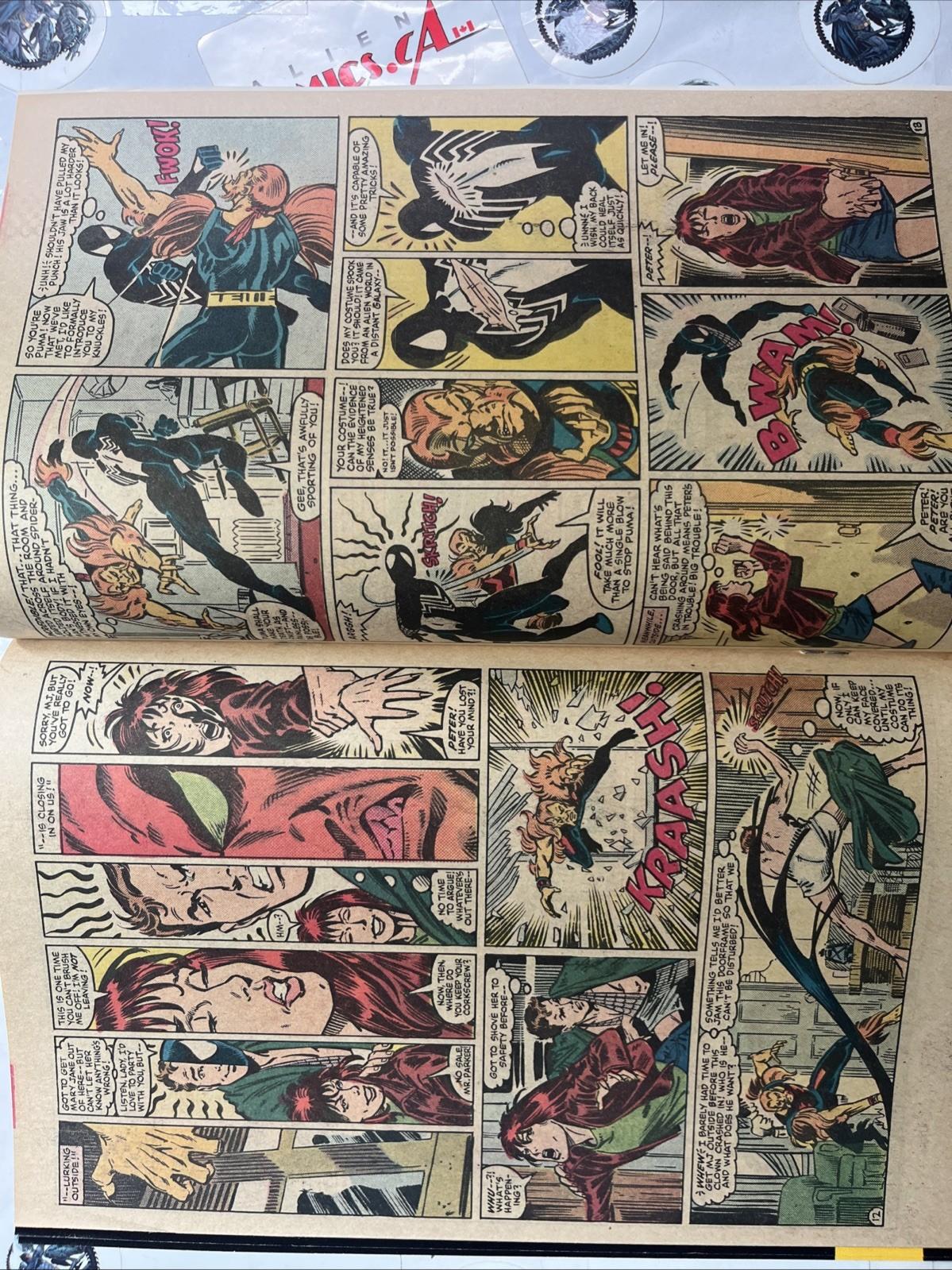 AMAZING SPIDER-MAN 257 Marvel 1984 2nd app Puma Manufacturing ERROR Double Cover