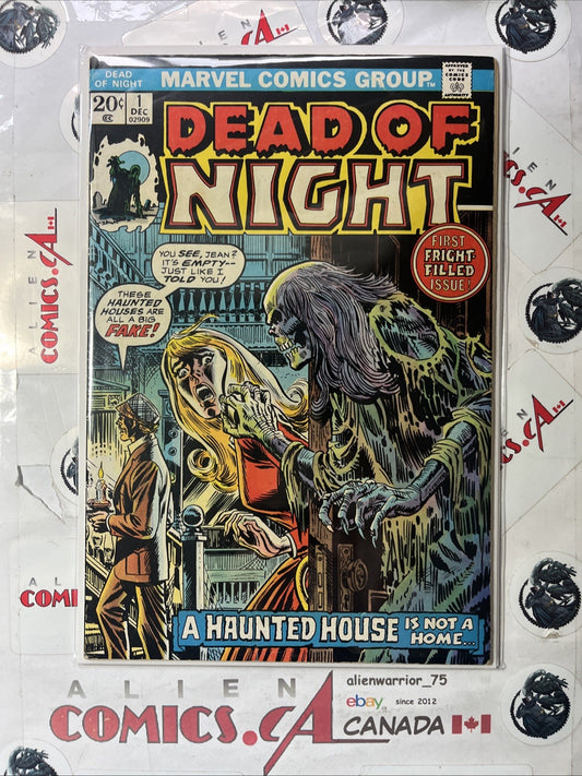 DEAD OF NIGHT 1 Marvel Comics 1973 Premiere Issue Horror Series VINTAGE